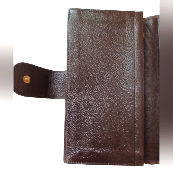 ⚜️BVLGARI DARK BROWN DOPPIO TONDO LEATHER BI-FOLD WALLET - Picture 5 of 15